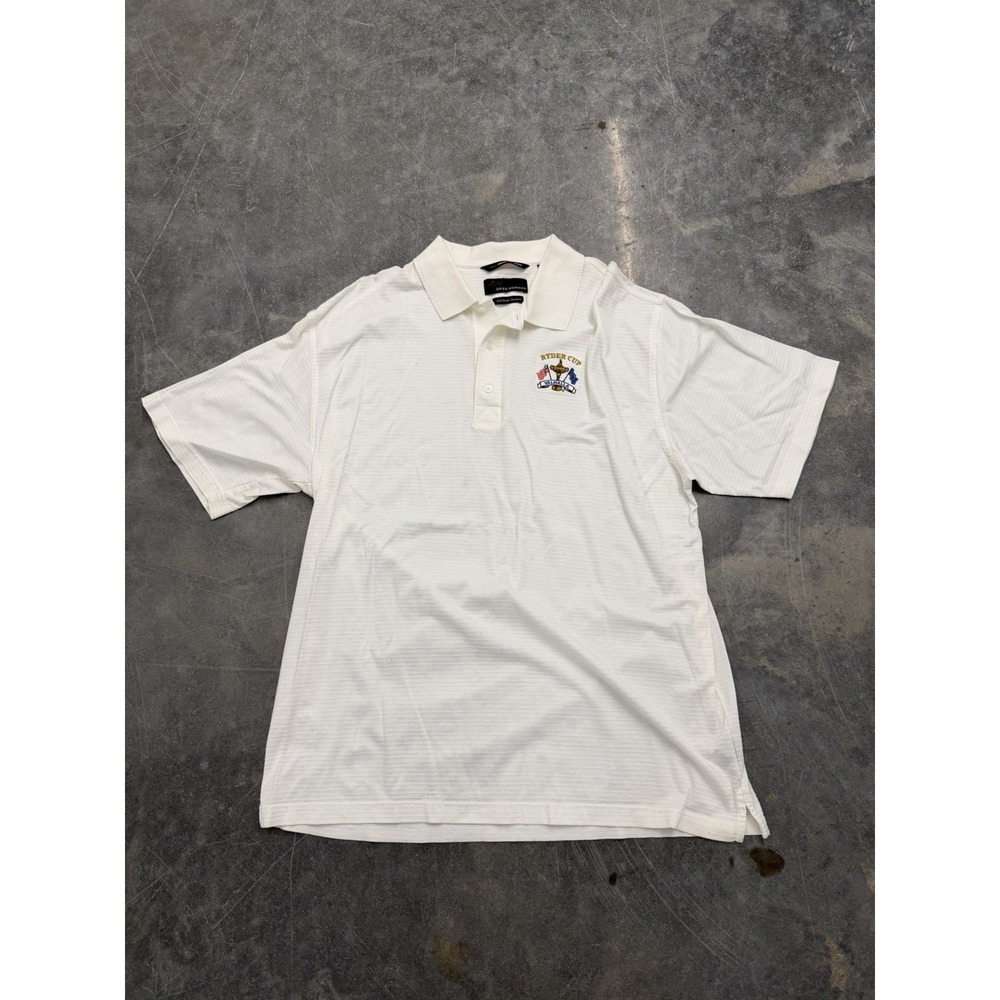 2008 Ryder Cup Valhalla Greg Norman White Golf Shirt Men XL‎ Double Mercerized